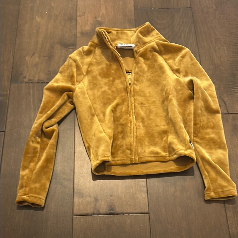 Tiger Friday Luxe Cropped Track Jacket - 24K